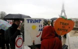 Manifestation pour défendre les droits des femmes et s'opposer au président américain Donald Trump, le 21 janvier 2018 à Paris