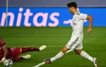 Le milieu du Real Asensio marque le 2e but contre Alaves, le 10 juillet 2020 au stade Alfredo-Di Stefano de Madrid