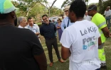 Patrice Latron au Port avec Olivier Hoarau