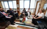 Marie Guévenoux (LREM), rapporteure du projet de loi sur la sortie de l'état d'urgence sanitaire, lors d'un débat à l'Assemblée nationale, à Paris le 8 mai 2020