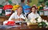 Conférence de presse Tour cycliste 2015 - Michel Bénard (organisation) et Nicolas Delacroix (Antenne Réunion)