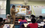  Le pilote de chasse, Sébastien "Babouc" Nativel, rencontre les écoliers saint-paulois 