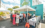Le Port : "4 épices, Resto La Kour" art et gastronomie en pied d’immeubles