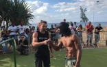 Championnat régional street workout au Port, bek la barre 