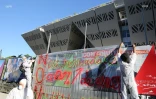 manifestation incinérateur devant la région 