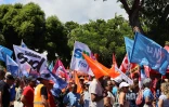 mobilisation de l'intersyndicale de la fonction publique à la prefecture 