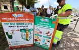borne de collecte de biodéchets 