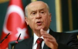 Devlet Bahceli, chef du Parti de l'action nationaliste (MHP), le 19 juillet 2016 Ă Ankara