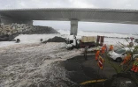 Eliakim la houle sur la route du Littoral cahntier de la NRL