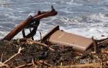déchets front de mer cyclone Garance 