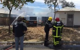Incendie dans un entrepôt de cambaie