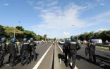 boulevard Lancastel bloqué par les Gilets jaunes