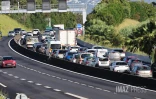 embouteillages de l'est vers le nord
