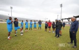 entrainement de la saint pauloise fc pour la finale de la coupe de la reunion 