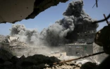 Nuage de fumée après un bombardement israélien à Jabalia, dans le nord de la bande de Gaza, le 1er juin 2025