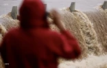 La rivière d'abord est en crue le 25 janvier 2020