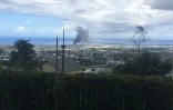Feu dans un entrpôt au Port 