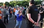 manifestations pendant la visite de Borne 