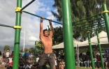Championnat régional street workout au Port, bek la barre 