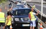 Route du littoral bloquée par les Gilets jaunes