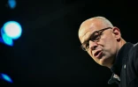 Le président de la FNSEA Arnaud Rousseau s'exprime lors du 80e congrès de la FNSEA, le 2 avril 2026 à Caen