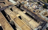 Photo publiée par le FBI le 31 mars 2017 de l\'attentat du 11 septembre 2001 contre le Pentagone sur laquelle on voit des débris du vol 77 d\'American Airlines