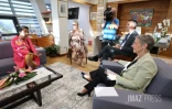 Élisabeth Borne en visite à Salazie