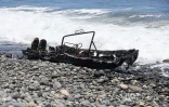 Saint-André : un bateau calciné échoué sur le littoral de Bois-Rouge [?]