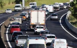 embouteillages de l'est vers le nord