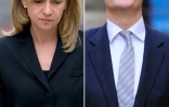 Montage réalisé le 8 janvier 2016 de portraits de l'infante Cristina et de son mari Inaki Urdangarin
