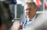 Le commissaire européen au Commerce Maros Sefocvic, à Luxembourg, le 7 avril 2025