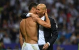 Cristiano Ronaldo et Zinédine Zidane après la victoire finale en Ligue des champions face à l'Atlético, le 28 mai 2016 à Milan
