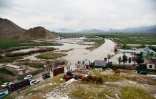 Un secteur du nord-est de l'Afghanistan, affecté par des crues subites dévastatrices et meurtrières, le 11 mai 2024