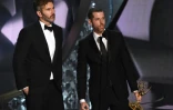 David Benioff et D.B. Weiss lors de la 68e remise des Emmy Awards le 18 septembre 2016 à Los Angeles 