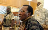Le président tchadien Idriss Déby Itno le 6 février 2008, à N'Djamena