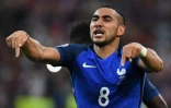Montage de deux photos montrant le défenseur islandais Ragnar Sigurdsson (g) et l\'attaquant français Antoine Griezmann (d)