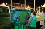 campagne d'affichage de greenpeace à la réunion pour les législatives