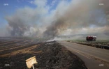 Feu de cannes à Sainte-Suzanne 31 août 2016
