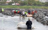 prépartion des canaux pour la pêche du bichique