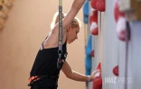 aleksandra miroslaw , championne d'escalade