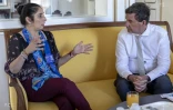 Shelly Oukabay accueillie par Luis Vera
