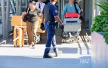 Contrôle de police à l'aéroport Roland Garros