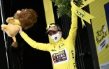 La Néerlandaise Marianne Vos, toujours leader du Tour de France Femmes, après avoir terminé 2e derrière la Danoise Cecilie Uttrup Ludwig, de la 3e étape, disputée entre Reims et Epernay, le 26 juillet 2022