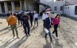 Département : visite du chantier d'un équipement au service des secours et de la formation des pompiers en chantier
