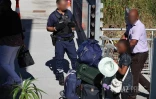 Contrôle de police à l'aéroport Roland Garros