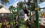 Championnat régional street workout au Port, bek la barre 