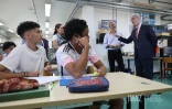 Rostane Mehdi, recteur de l'académie de La Réunion en visite au lycée Georges Brassens .
