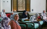 Des patientes syriennes dans une clinique psychiatrique à Azaz le 6 juillet 2017