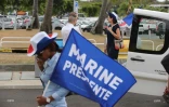 Arrivée de Marine Le Pen