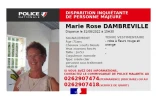 Disparition inquiétante : la police recherche Marie-Rose Dambreville
